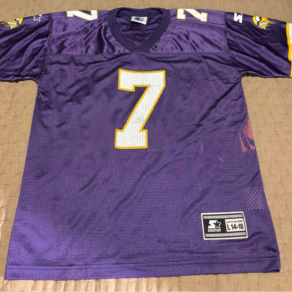 Vintage Randall Cunningham Starter Minnesota Vikings NFL Football Jersey L 14-16